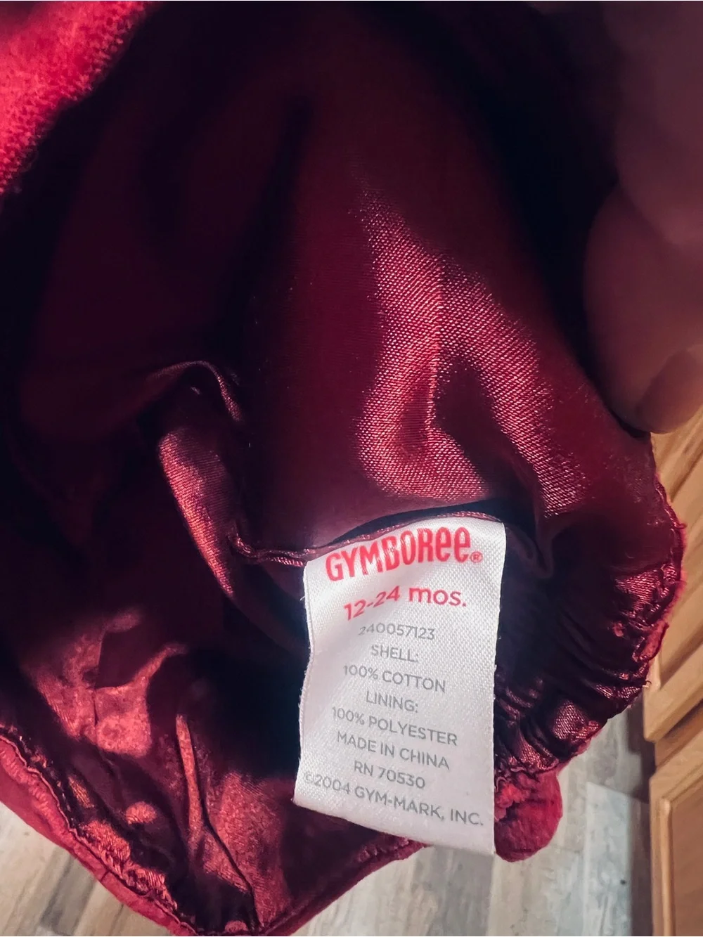 Gymboree Burgundy Satin-Lined Hat